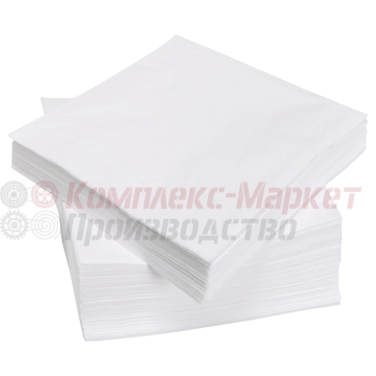 Салфетки бумажные белые (90 листов, целлюлоза)