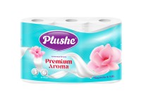 Туалетная бумага "Plushe Premium" (6 рулонов, 3 слоя)