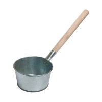 Ковш-черпак для бани и сауны с ручкой (500 мл, оцинкованный)