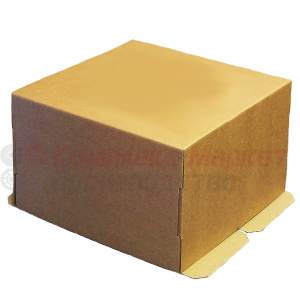 Коробка картонная для торта (300х300х300 мм, крафт)