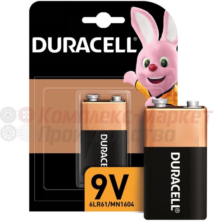 Батарейка щелочные "Duracell" (9 V)