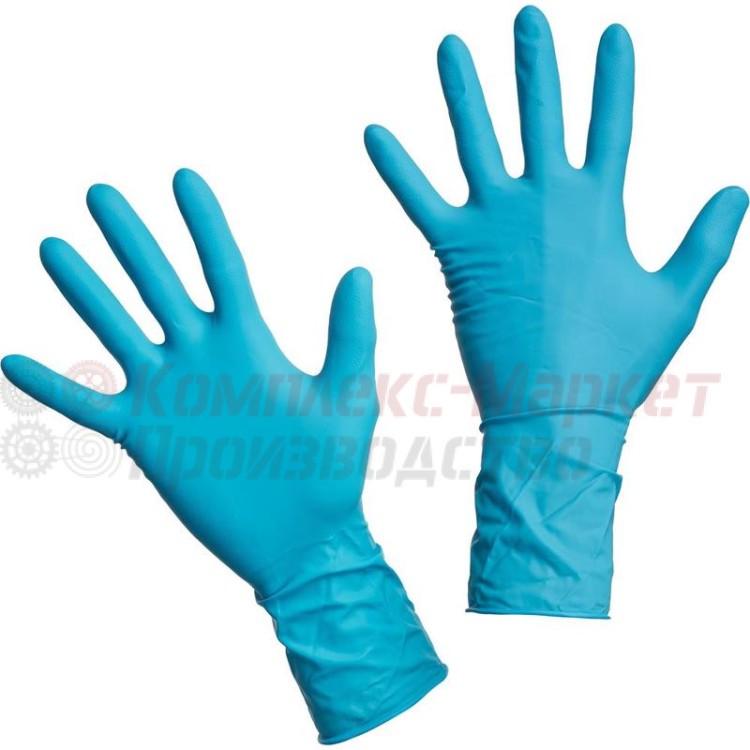 Перчатки резиновые сверхпрочные "DERMAGRIP" (размер M)