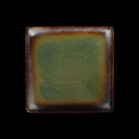 Тарелка квадратная «Corone Verde» (212х212 мм, синий+зеленый)