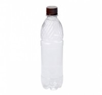 Бутылка пластиковая (500 мл, прозрачная)