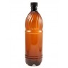 Бутылка пластиковая (1 литр, коричневая с крышкой)