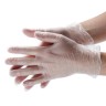 виниловые перчатки прозрачные м