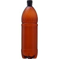 Бутылка пластиковая (1,5 литра, коричневая)