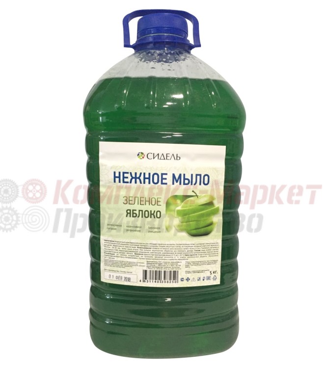 Нежное жидкое мыло "Сидель Зеленое Яблоко" (5 литров)