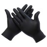 Перчатки виниловые черные (размер L)