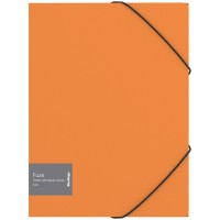 Папка на резинке "Berlingo "Fuze" (А4, 600 мкм, оранжевая)