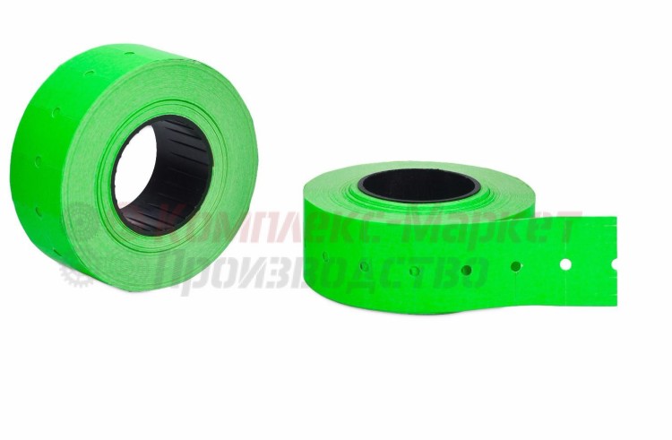 Этикет-лента зеленая (26х16 мм, 700 этикеток)
