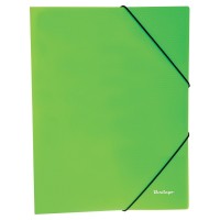 Папка на резинке "Berlingo "Soft Touch" (А4, 600 мкм, зеленая)