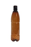 Бутылка пластиковая (500 мл, коричневая)