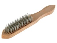 Щетка для чистки гриля с ручкой 6-рядная (265 мм, деревянная)
