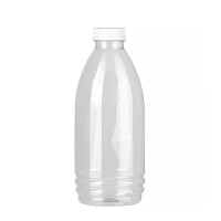 Бутылка с широким горлом (1 литр, прозрачная с крышкой)
