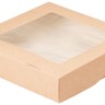 Коробка для еды c окном "ECO" (1500 мл, крафт)