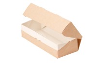 Коробка для еды c окном "ECO" (500 мл, крафт)