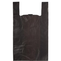Пакет-майка (38 х 70 см, черная)