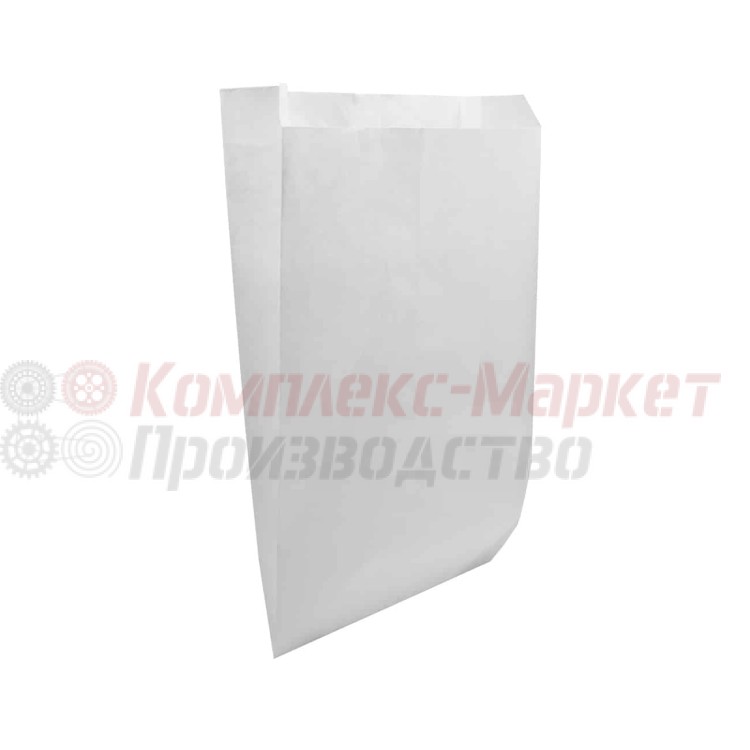 Пакет бумажный с плоским дном (140х60х250 мм, белый)