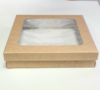 Коробка для кейтеринга, фуршета (37 х 37 х 8 см, крафт)