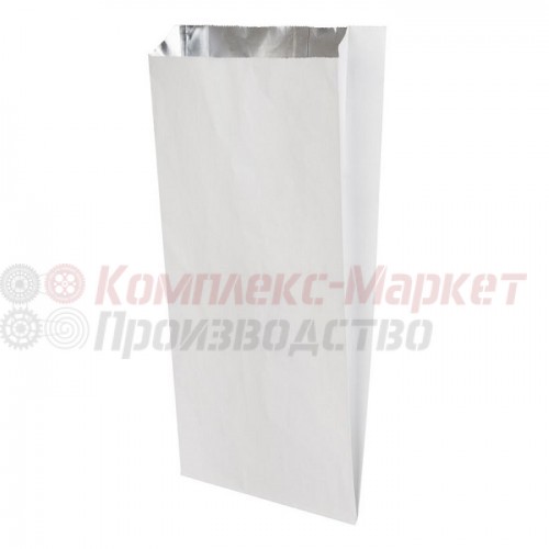 Фольгированный пакет для гриля с плоским дном (140 х 90 х 280 мм, фольга/бумага)