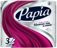 Туалетная бумага "Papia" (4 рулона, 3 слоя)