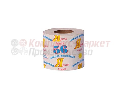 Туалетная бумага на втулке "Яркая" (40 шт/уп)