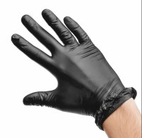 Перчатки нитриловые черные (размер XL)