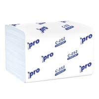 Бумажные полотенца V-сложение "PRO Tissue" (200 листов, 1 слой)