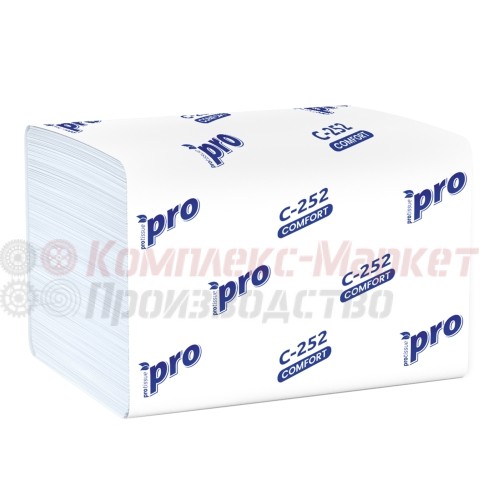 Бумажные полотенца V-сложение "PRO Tissue-L" (200 листов, 1 слой)