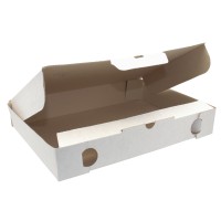 Коробка для римской пиццы (320х220х50см, белая)