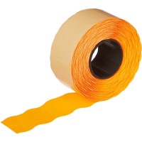 Этикет-лента оранжевая, волна (26х16 мм, 800 этикеток)