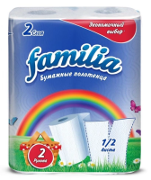 Бумажные полотенца "Familia" (2 слоя)