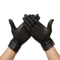Перчатки нитриловые черные (размер М)