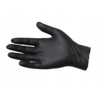 Перчатки нитриловые черные (размер L)