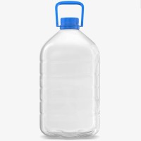 Бутылка пластиковая (10 литров, прозрачная с крышкой)