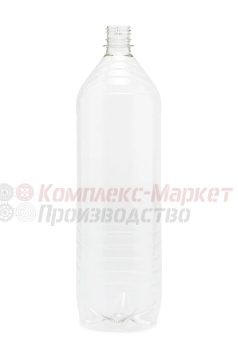 Бутылка пластиковая (1,5 литра, прозрачная без крышки)