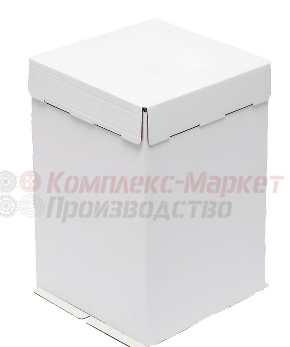 Короб картонный белый без окна "АРТ-ПАК" (360х360х400 мм, белый)