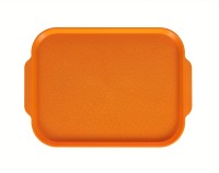 Поднос столовый с ручками (450х355 мм, светло-оранжевый)