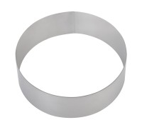 Форма для торта круглая (диаметр 200 мм, высота 80 мм, нержавеющая сталь)
